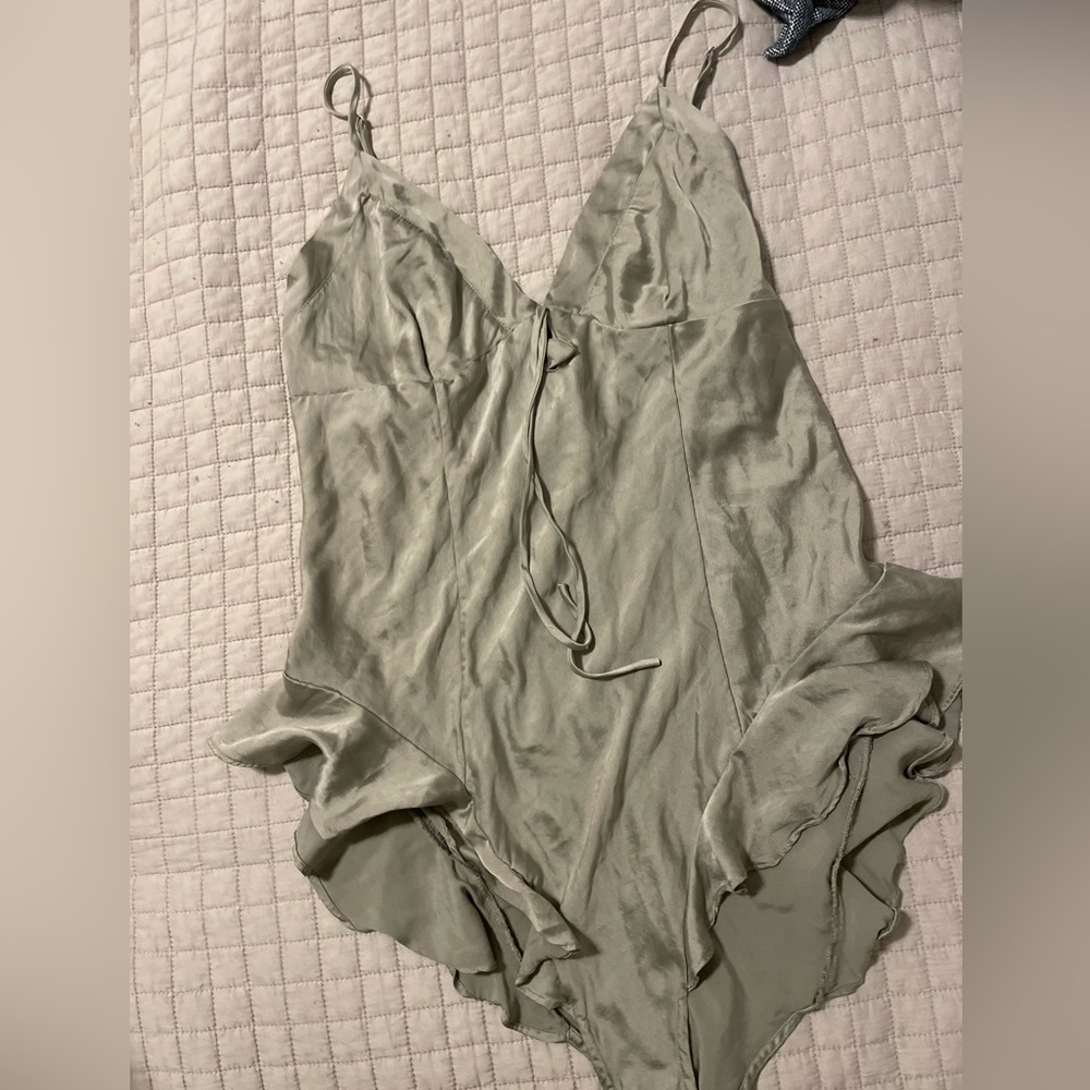 Skims sleep/lingerie romper! Light green. Just tried on! NWT!